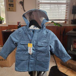 Cat And Jack Blue Polyester Parkas Jacket